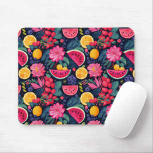 Tropisch Fruit en Bloemen Muismat