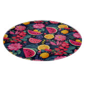 Tropisch Fruit en Bloemen Snijplank (Hoek)