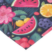 Tropisch Fruit en Bloemen Tafelkleed (Gekanteld)