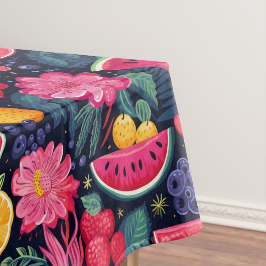 Tropisch Fruit en Bloemen Tafelkleed (Voorbeeld)
