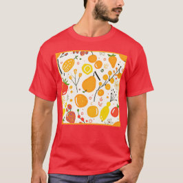 Tropisch fruit Fiesta patroon T-shirt