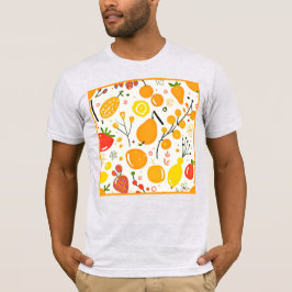 Tropisch fruit Fiesta patroon T-shirt