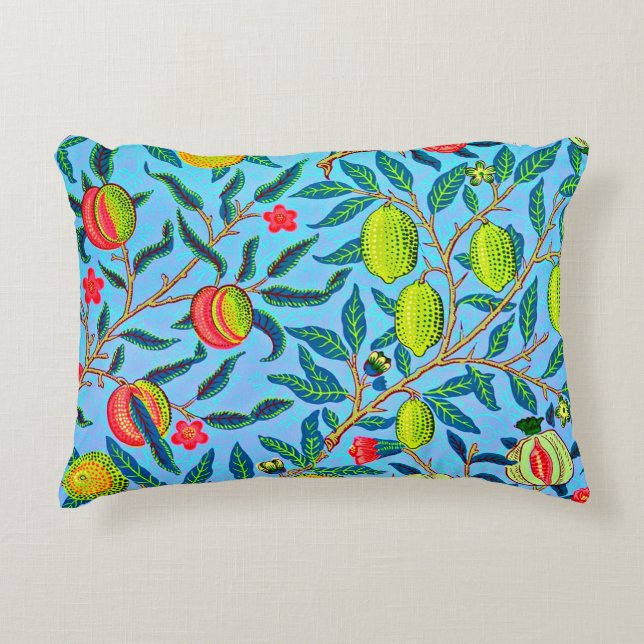 Tropisch fruit gerestaureerd  William Morris Accent Kussen (Voorkant)