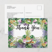 tropisch fruit | Greenery Party Bedankt Briefkaart (Voorkant / Achterkant)