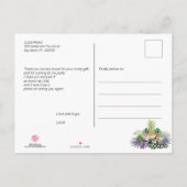 tropisch fruit | Greenery Party Bedankt Briefkaart (Achterkant)