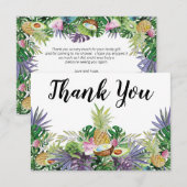 Tropisch Fruit | Groene Dankjewel Shower Bedankkaart (Voorkant / Achterkant)