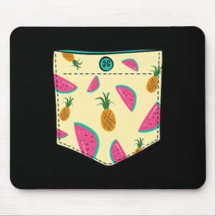 Tropisch Fruit In Zak Kawaii Hawaiaanse Vakantie Muismat
