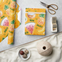 Tropisch Fruit Inpakpapier