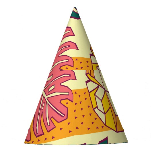 Tropisch fruit: Levendig patroonontwerp Feesthoedjes (Voorkant)