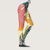 Tropisch fruit: Levendig patroonontwerp Leggings (Rechts)