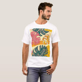Tropisch fruit: Levendig patroonontwerp T-shirt (Voorkant volledig)