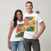 Tropisch fruit: Levendig patroonontwerp T-shirt (Unisex)