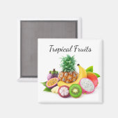 Tropisch fruit magneet (Voorkant / Achterkant)