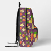 Tropisch fruit met gelukkig gezichtspatroon bedrukte rugzak (Links)