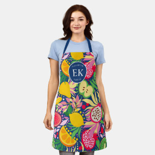 Tropisch Fruit Monogram Waterverf Zomer Patroon Schort