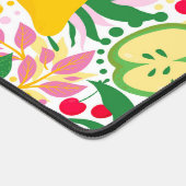 Tropisch fruit Monogram Waterverf Zomerpatroon Bureaumat (Hoek)