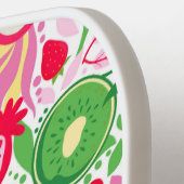 Tropisch fruit Monogram Waterverf Zomerpatroon Pickleball Paddle (Links Detail)