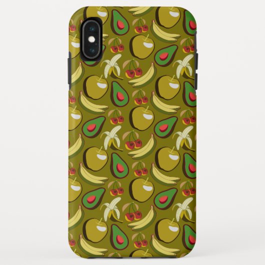 Tropisch fruit naadloos patroon geel Case-Mate iPhone case (Achterkant)