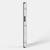 Tropisch fruit naadloos patroon zwart en wit iPhone hoesje (Rechterkant)