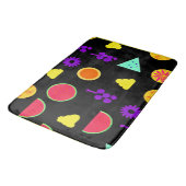 Tropisch fruit neon paradijs patroon badmat (Gekanteld)