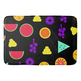 Tropisch fruit neon paradijs patroon badmat