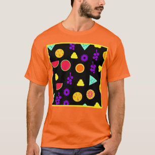 Tropisch fruit neon paradijs patroon t-shirt