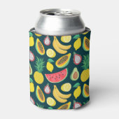 Tropisch fruit Patroon Bliss Blikjeskoeler (Blikje Voorkant)