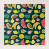 Tropisch fruit  Patroon Bliss Legpuzzel (Horizontaal)