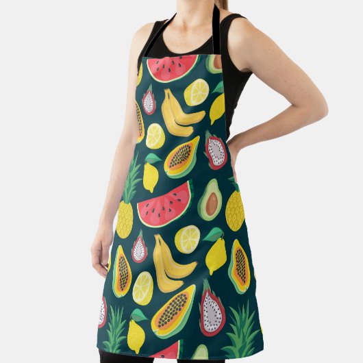 Tropisch fruit  Patroon Bliss Schort (Insitu)