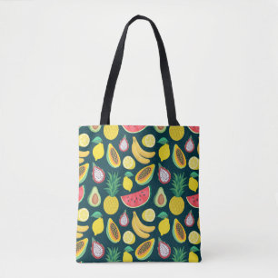 Tropisch fruit Patroon Bliss Tote Bag