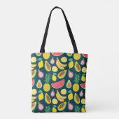 Tropisch fruit Patroon Bliss Tote Bag (Achterkant)