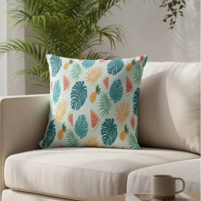 Tropisch Fruit Patroon Decoratie Kussen (Creator heeft geüpload)