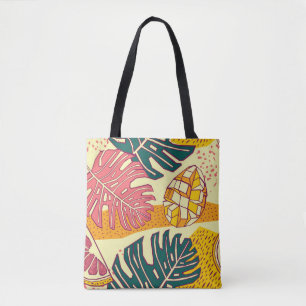 Tropisch fruit, patroonontwerp tote bag