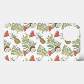 Tropisch Fruit Schets Patroon Case-Mate iPhone Case (Achterkant (horizontaal))