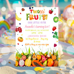 Tropisch fruit Twotti Frutti Verjaardag Kaart