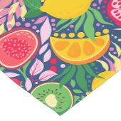 Tropisch fruit Waterverf zomerpatroon Korte Tafelloper (Hoek)