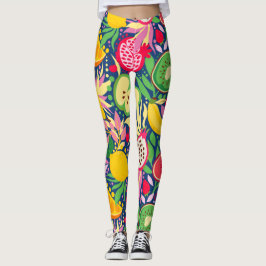 Tropisch fruit Waterverf zomerpatroon Leggings