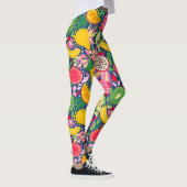 Tropisch fruit Waterverf zomerpatroon Leggings (Rechts)