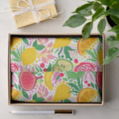 Tropisch fruit Waterverf zomerpatroon Tissuepapier (Geschenk)