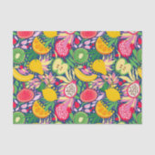 Tropisch fruit Waterverf zomerpatroon Tissuepapier (Voorkant)