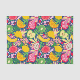 Tropisch fruit Waterverf zomerpatroon Tissuepapier