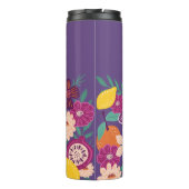 Tropisch Fruit & Wildbloemen Botanisch Violet Thermosbeker (Achterkant)