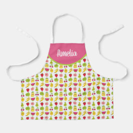 Tropisch fruit zo Schattige Jouw naam toevoegen Schort