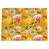 Tropisch fruitcadeautje groot cadeauzakje (Voorkant)