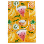 Tropisch fruitcadeautje medium cadeauzakje (Achterkant)
