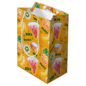 Tropisch fruitcadeautje medium cadeauzakje (Achterkant Gekanteld)