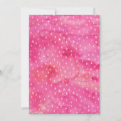 Tropisch fruitig Roze Goud 5e Verjaardag Uitnodigi Kaart (Achterkant)