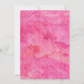 Tropisch fruitig Roze Gouden Verjaardag Uitnodigin Kaart (Achterkant)