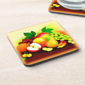 Tropisch fruitig schilderen. Bestel nu Bier Onderzetter (Linkerzijde)