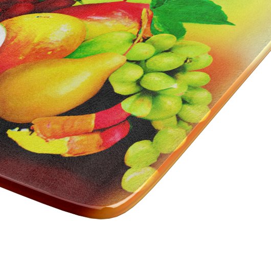 Tropisch fruitig schilderen. Bestel nu Snijplank (Hoek)